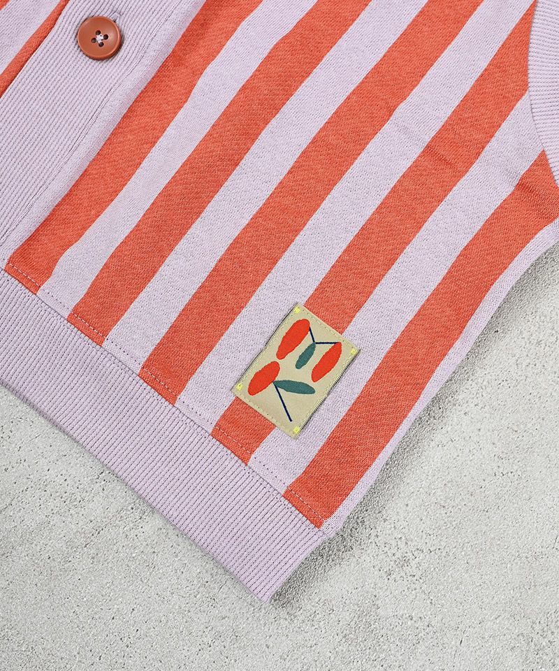 ミニ裏毛ストライプベスト ｜ アウター・ジャケット ｜ 子供服の