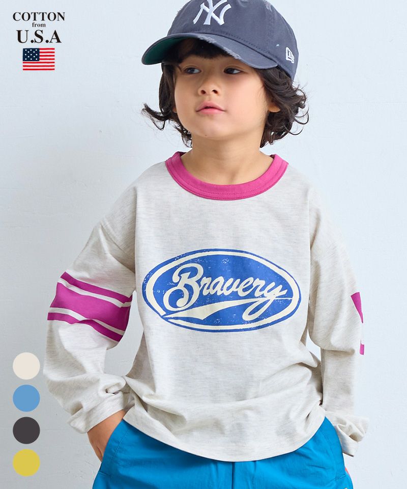トップス ton COTTON from U.S.A】ラインロンT ｜ トップス ｜ 子供服のセレクト